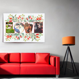 Lienzo Foto romántica de amor decorativa floral