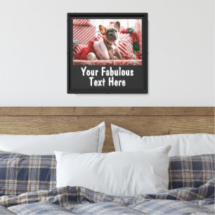 Lienzo Foto y texto personalizados