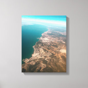 Lienzo fotografía aérea de la ciudad c