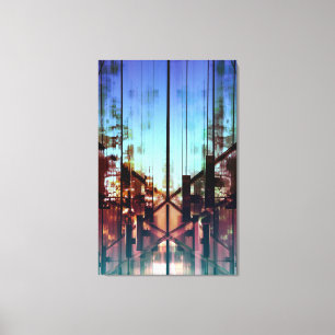 Lienzo Fotografía contemporánea movida de un tirón del