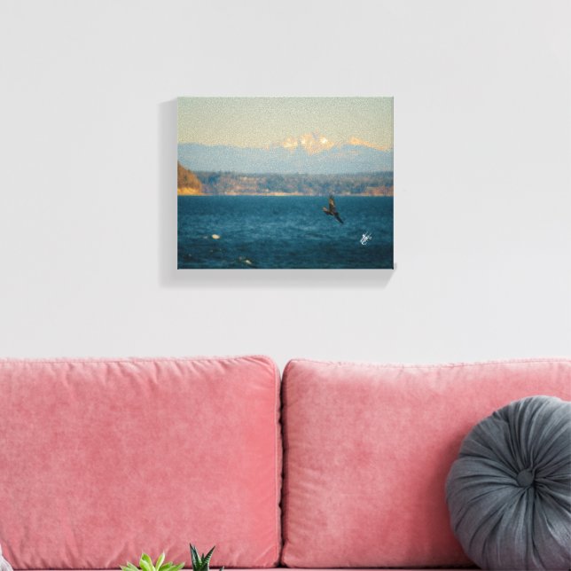 Lienzo Fotografía costera en capas del paseo marítimo de  (Insitu (Sala de estar))