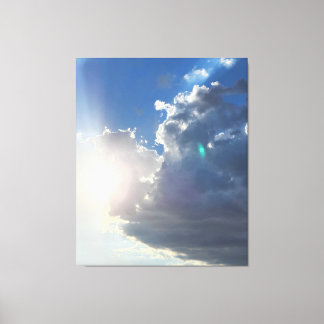 Lienzo Fotografía de amanecer en las nubes