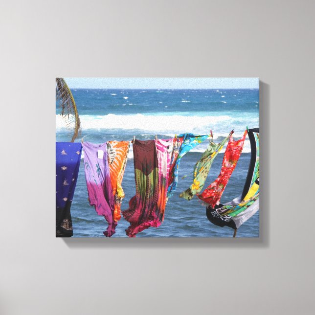 Lienzo Fotografía de Barbados, playa, océano, Caribe (Anverso)