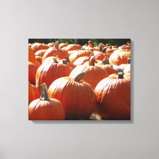 Lienzo Fotografía de calabazas para Caída, Halloween o Dí