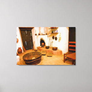 LIENZO FOTOGRAFÍA DE CANVAS - COCINA DE MISIÓN DEL SIGLO 