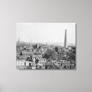 Lienzo Fotografía de época de Charlestown Massachusetts