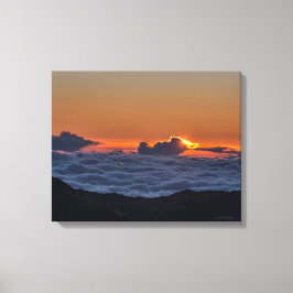 Lienzo Fotografía de Haleakala en lona envuelta