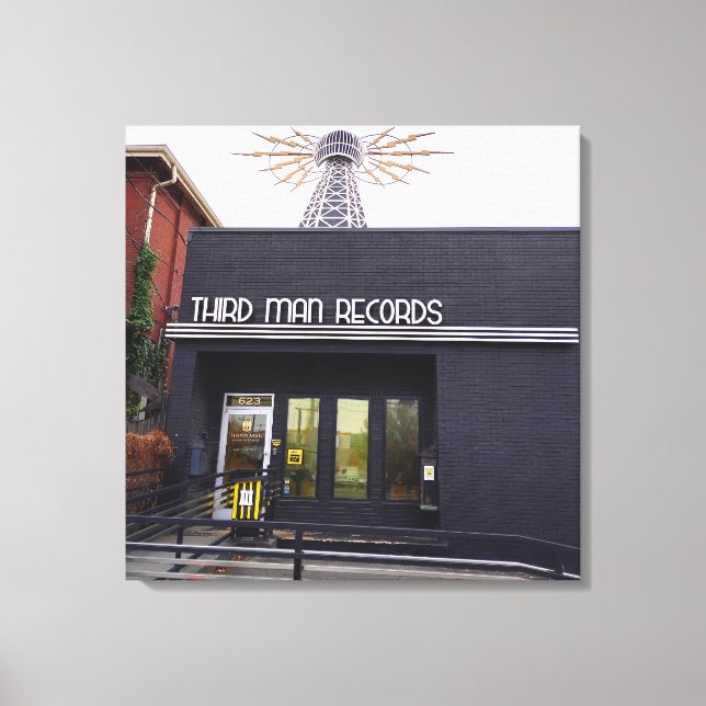 Lienzo Fotografía de la calle Nashville (Anverso)