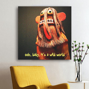 Lienzo Fotografía de la muñeca Kachina es un mundo salvaj