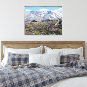 Lienzo Fotografía de las Flores Silvestres de Mount St He