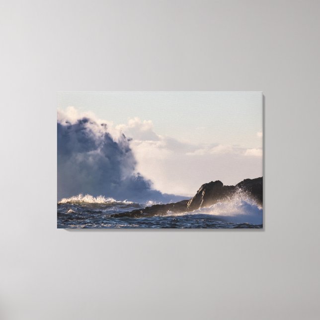 Lienzo Fotografía de paisajes de ondas de choque (Anverso)