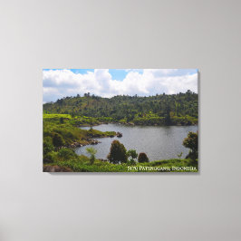 Lienzo Fotografía de paisajes de viaje al lago de la coli