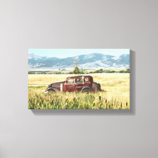 Lienzo Fotografía de un auto antiguo