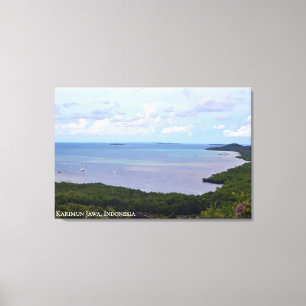 Lienzo Fotografía de viaje de paisaje de playa de costa j