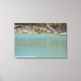 Lienzo Fotografía de Viajes Paisajes de Cráter Indonesia