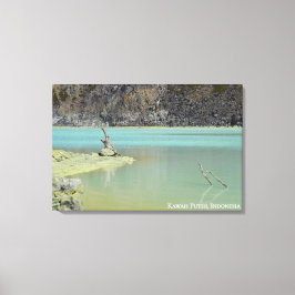 Lienzo Fotografía de Viajes Paisajes de Cráter Indonesia