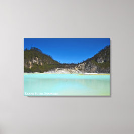 Lienzo Fotografía de Viajes Paisajes de Cráter Indonesia