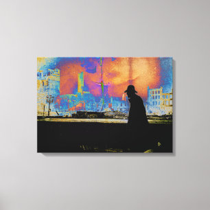 Lienzo Fotografía de Vintage de la Supervivencia del Desa