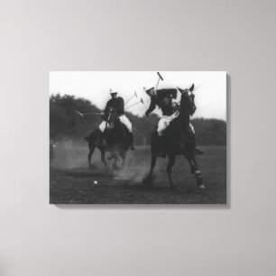 Lienzo Fotografía del juego de la asociación del polo d