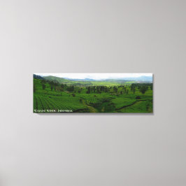 Lienzo Fotografía del paisaje de la plantación de té de M