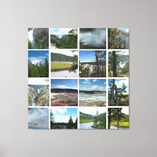 Lienzo Fotografía del paisaje del Parque Nacional Yellows