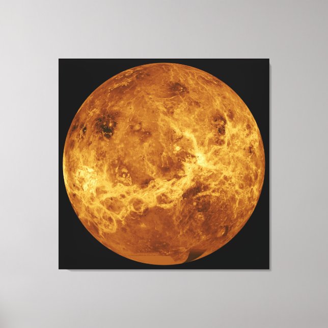 Lienzo Fotografía del planeta Venus (Anverso)