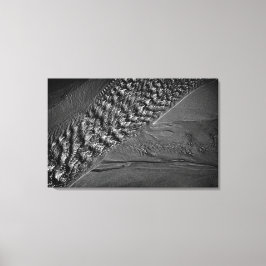 Lienzo Fotografía en mono de las olas de agua