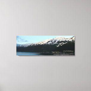 Lienzo Fotografía escénica de Alaska al atardecer en Whit