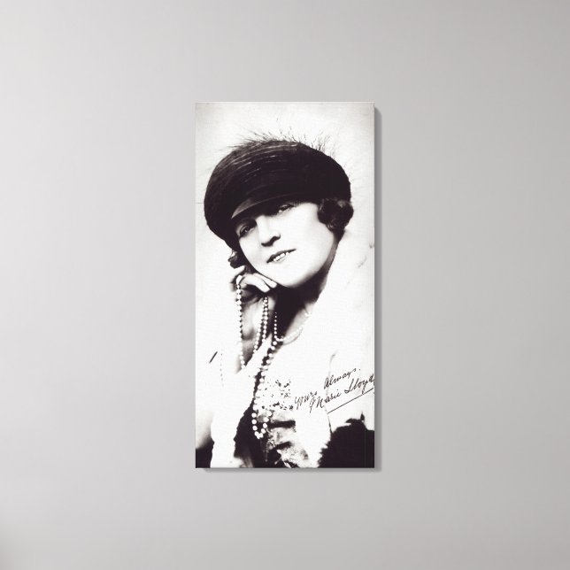 Lienzo Fotografía firmada por Marie Lloyd (Anverso)