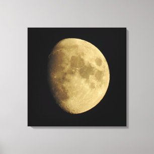 Lienzo Fotografía lunar, fase lunar, cierre, imagen