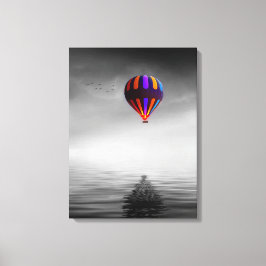 Lienzo Fotografía Minimalista selectiva en globo volador