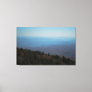 Lienzo Fotografía paisajística de las montañas Blue Ridge