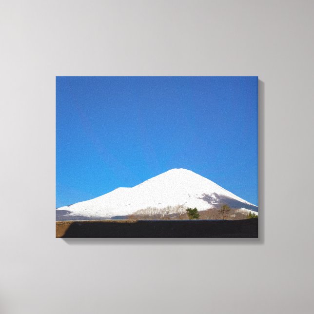 Lienzo Fotografía panorámica del Monte Fuji © (Anverso)