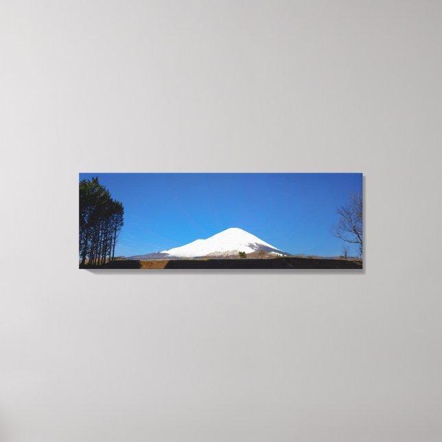 Lienzo Fotografía panorámica del Monte Fuji © (Anverso)