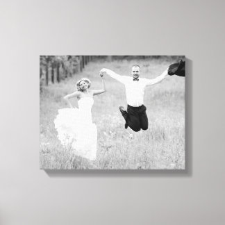 Lienzo Fotografía personalizada del boda de nuestro día d