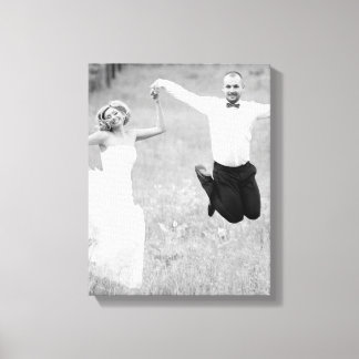 Lienzo Fotografía personalizada del boda de nuestro día d