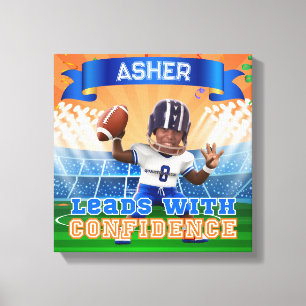 Lienzo Fotografía Personalizada Fútbol Americano Quarterb