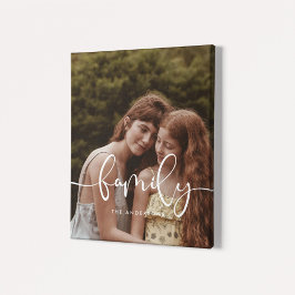 Lienzo Fotografía por encima de la cubierta de caligrafía