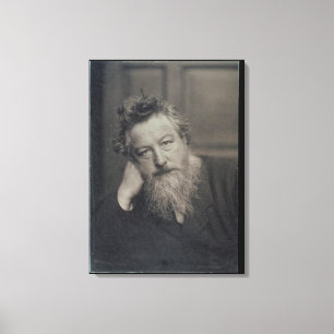 Lienzo Fotografía retrato de William Morris (1834-96) por