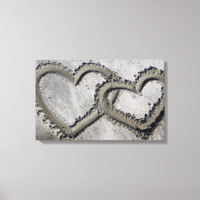 Lienzo fotográfico de corazones (Anverso)