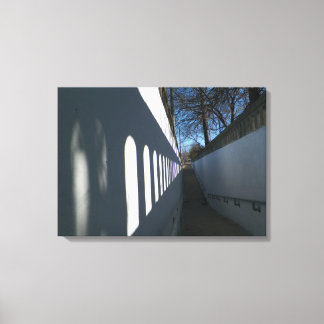Lienzo fotográfico de senderos luminosos y sombrea