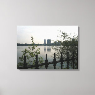 Lienzo fotográfico del embalse de Central Park