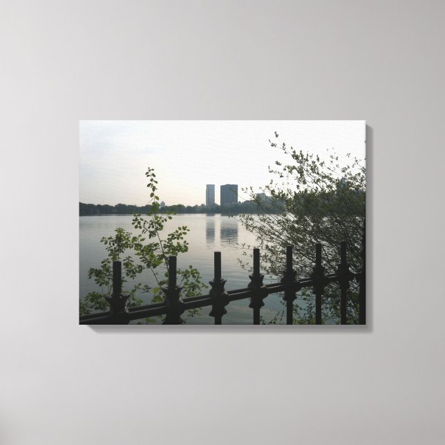 Lienzo fotográfico del embalse de Central Park (Anverso)