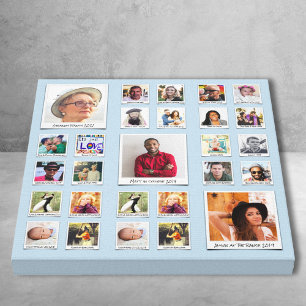 Lienzo Fotomontaje de la familia de la abuela