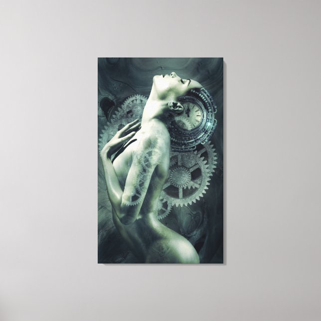 Lienzo Fotomontaje de Steampunk (Anverso)