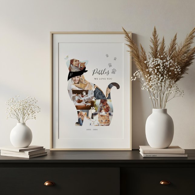 Lienzo Fotos de Gatos en Colage de Recuerdo de Mascota Fa (Subido por el creador)