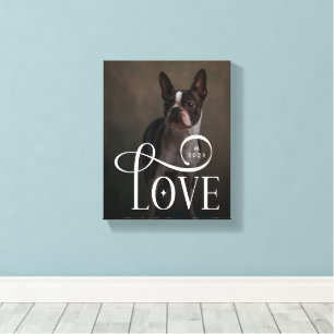 Lienzo Fotos de Mascotas de Perros Personalizadas con Mon