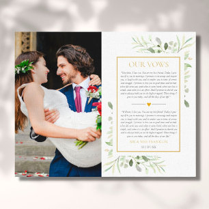 Lienzo Fotos de vegetación Votos matrimoniales Aniversari