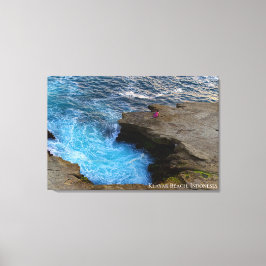 Lienzo Fotos del paisaje de remolino del océano del mar a