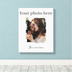 Lienzo Fotos personalizadas de pareja adorable